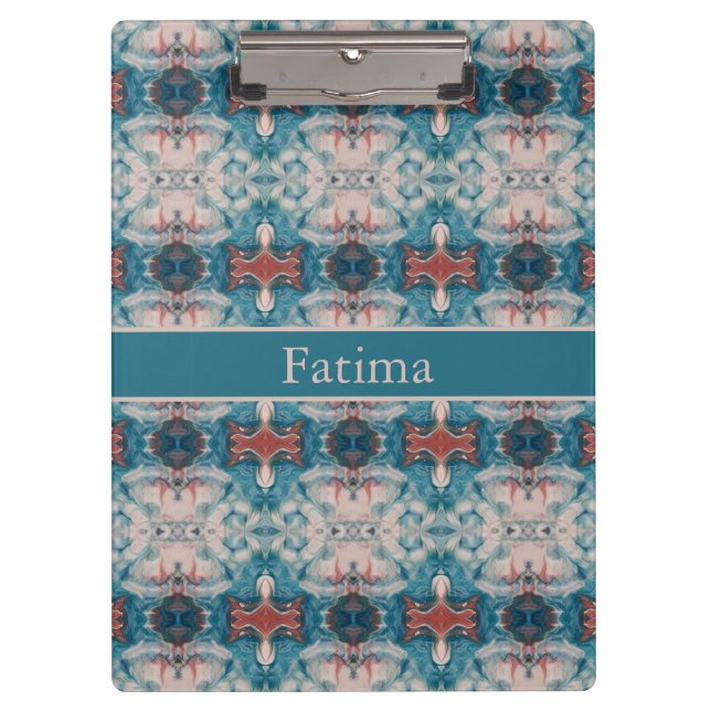 Pranchetas Azure Bloom, personalizado (Frente)