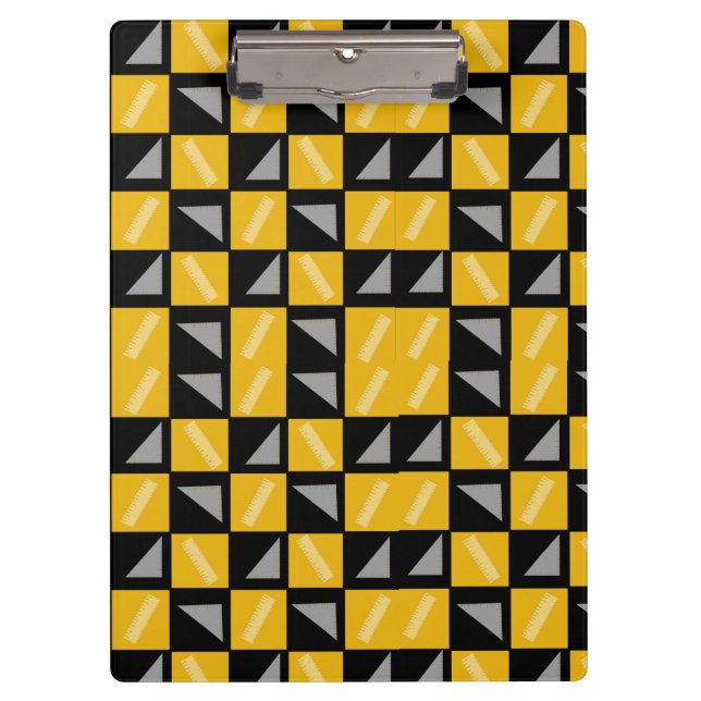 Pranchetas Back to School Chessboard Pattern – Rulers & Trian (Frente)