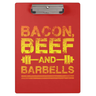 Pranchetas Bacon, Carne De Bovino, Barbelas - Motivação De Fo