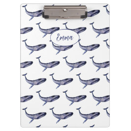 Pranchetas Baleia azul-aquarela