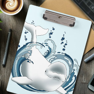 Pranchetas Baleia Beluga Azul