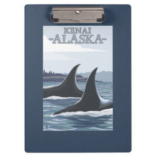 Pranchetas Baleias #1 da orca - Kenai, Alaska
