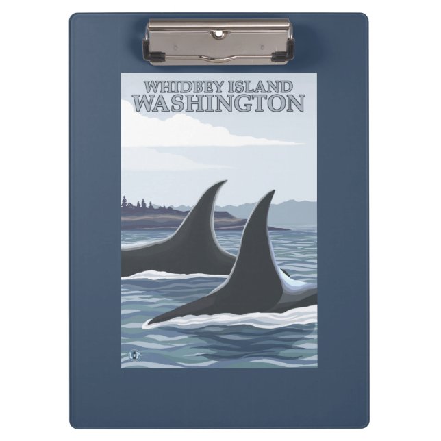 Pranchetas Baleias #1 da orca - Whidbey, Washington (Frente)