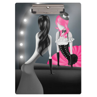 Pranchetas Ballerina Excêntrica & reflexão de dançarina Rosa
