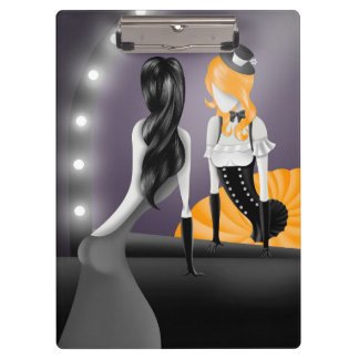 Pranchetas Ballerina Excêntrica & Reflexo de Dançarina Amarel