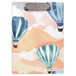 Pranchetas Balões de ar quente | Pastel Watercolor