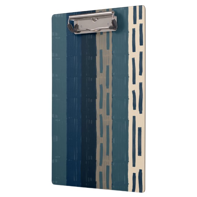 Pranchetas Bandas irregulares azuis e neutras e verificações  (Esquerda)