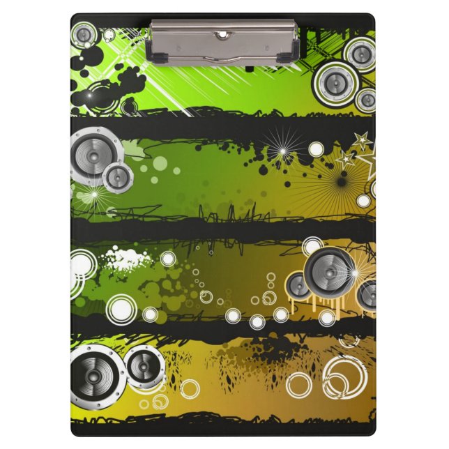 Pranchetas Bandeira da música do estilo do Grunge (Frente)