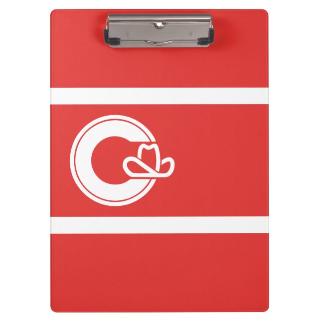 Pranchetas Bandeira de Calgary, Alberta Clipboard (Frente)