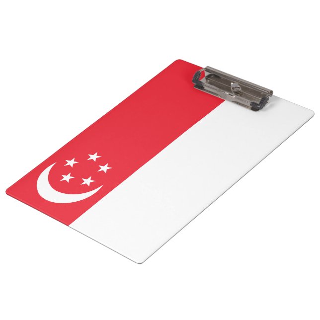 Pranchetas Bandeira de Singapura (Inclinado)