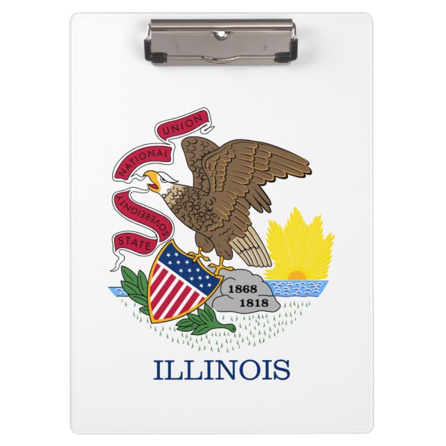 Pranchetas Bandeira do Estado de Illinois (Frente)