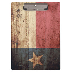 Pranchetas Bandeira do estado de Texas na grão de madeira