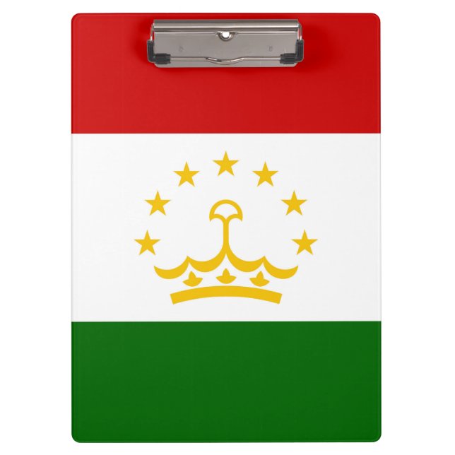 Pranchetas Bandeira do Tajiquistão (Frente)