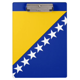 Pranchetas Bandeira patriótica de Bósnia - de Herzegovina