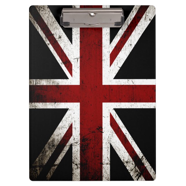Pranchetas Bandeira preta 3 de Inglaterra do Grunge (Frente)