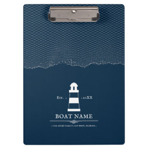Pranchetas Barco de farol personalizado náutico