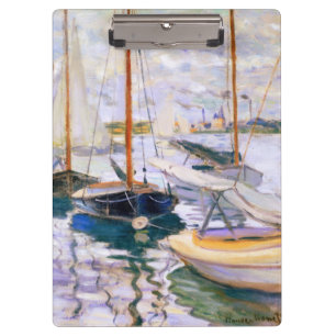 Pranchetas Barcos à vela no Sena do Petit Claude Monet