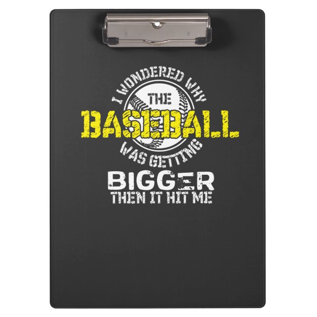 Pranchetas Baseball - Baseball ficando maior (Frente)