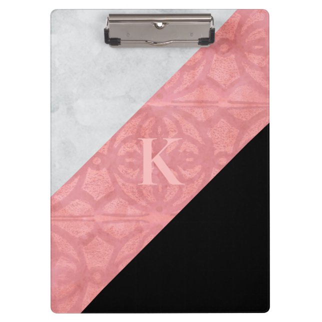 Pranchetas Batik Rosa E Cinza De Água (Frente)