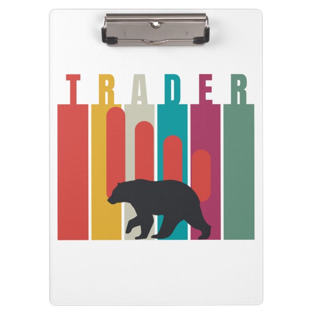 Pranchetas Bearish market | Trader | Simple design (Frente)