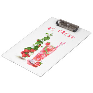 Pranchetas Bebida Legal com suco de morango fresco - Frutas d