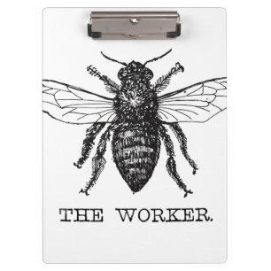 Pranchetas Bee Worker Honey Black Bumblebee