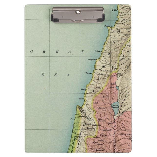 Pranchetas Beleza Antecipada do Mapa Israel (Frente)