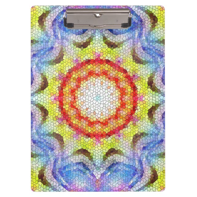 Pranchetas Belo Brilho Azulejo Mosaico Flor Sol (Frente)