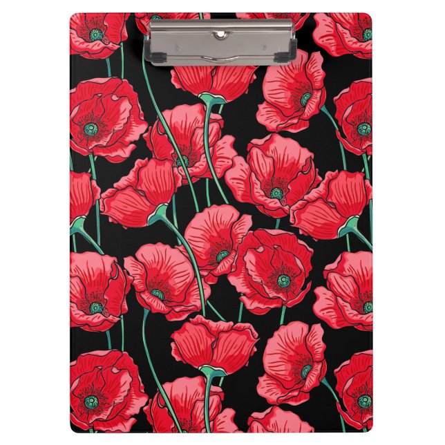 Pranchetas Belo Relembrance Red Poppy Patterno (Frente)