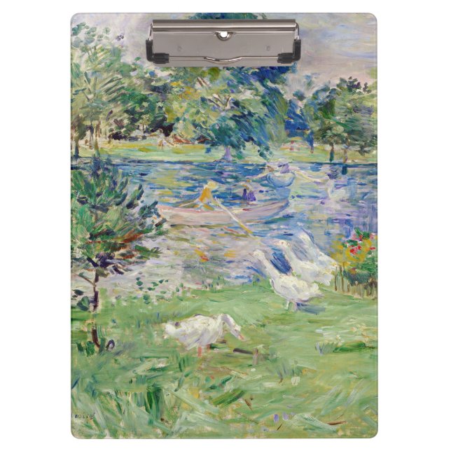 Pranchetas Berthe Morisot - Rapariga num Barco com Gansos (Frente)