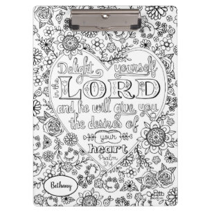 Pranchetas Bíblia Verse Girly Hand Lettered Scripting Floral