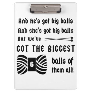 Pranchetas Big Balls of Yarn ・ Artesanatos de tricô