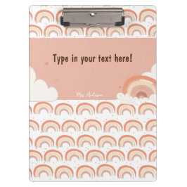 Pranchetas Binder Personalizado do Arco-Íris Moderno, persona