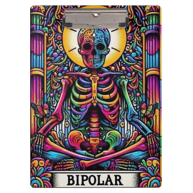 Pranchetas Bipolar Skeleton Tarot – Dark Gothic Tarot Card (Frente)