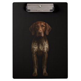 Pranchetas Black 4 Luxe Clipboard, German Pointer Dog