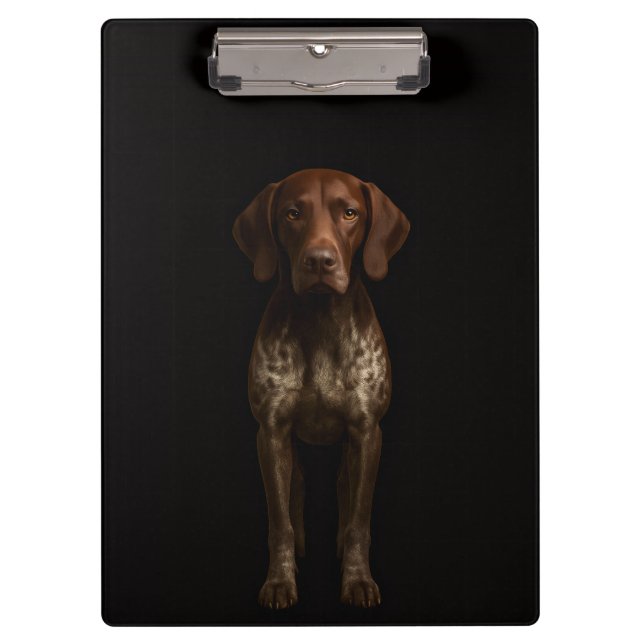 Pranchetas Black 4 Luxe Clipboard, German Pointer Dog (Frente)