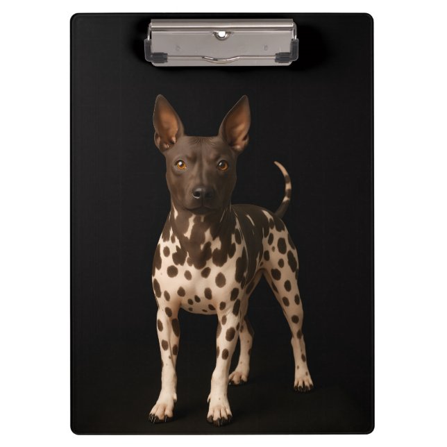 Pranchetas Black 4 Luxe Clipboard, Hairless Terrier Dog (Frente)