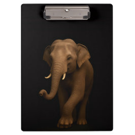 Pranchetas Black 4 Luxe Clipboard, Indian Elephant