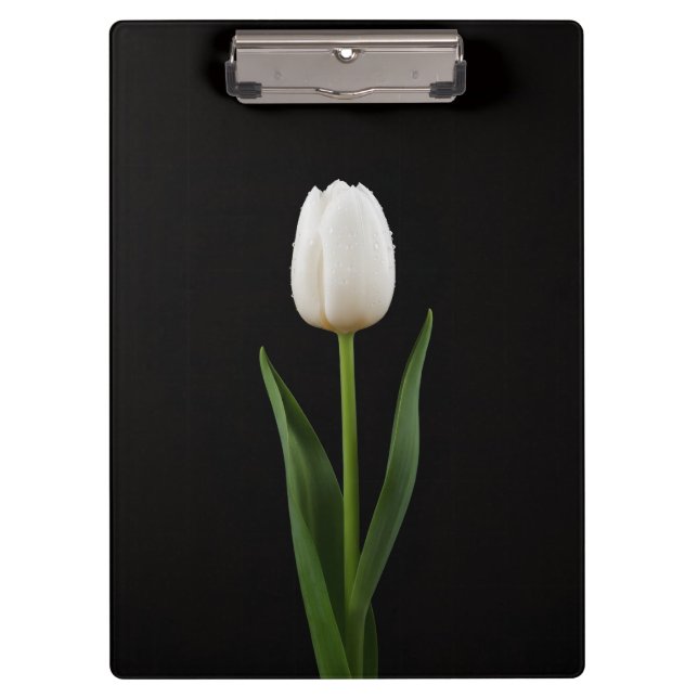 Pranchetas Black 4 Luxe Clipboard, Pearl White Tulip (Frente)