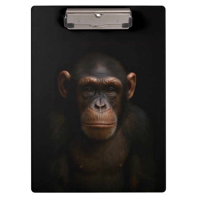 Pranchetas Black 4 Luxe Clipboard, Serene Chimpanzee (Frente)