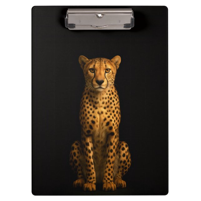 Pranchetas Black 4 Luxe Clipboard, Sleek Cheetah (Frente)