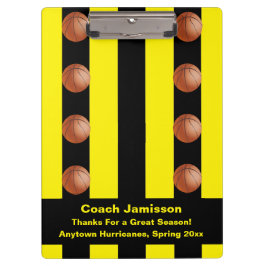 Pranchetas Black and Yellow Stripe For Basball Coach (Faixa n