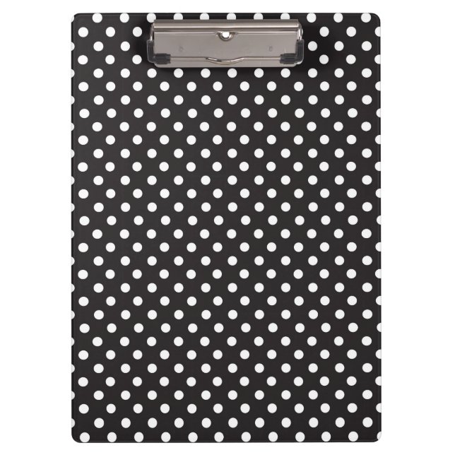 Pranchetas Black White Dots Simple Monochromatic Circles (Frente)