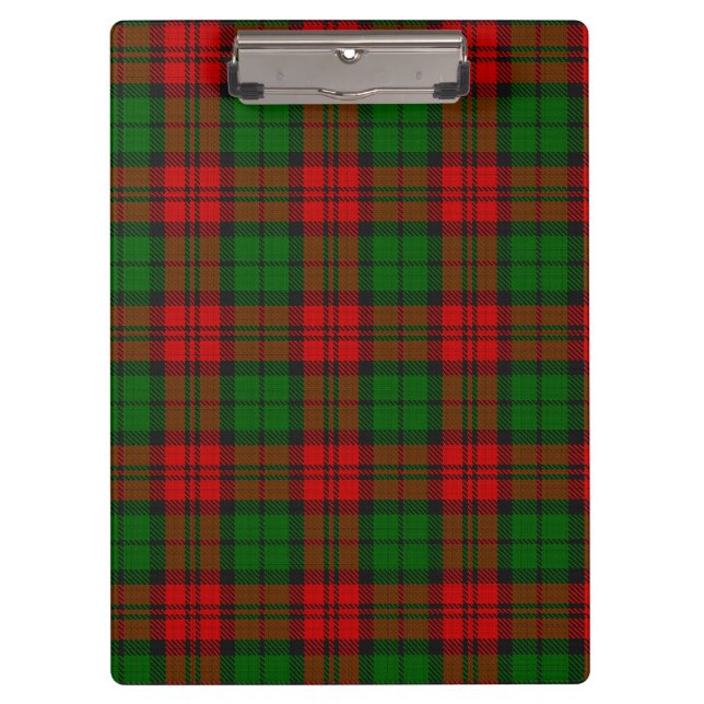 Pranchetas Blackwatch Campbell Tartan Red Green Xadrez (Frente)