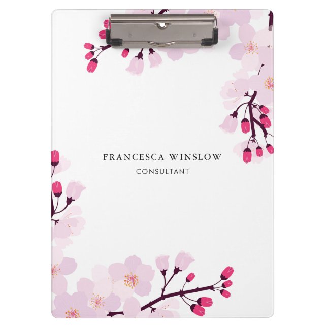 Pranchetas Blossomas de Cereja Whimsical Personalizados (Frente)