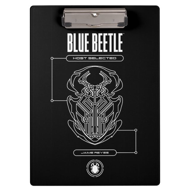 Pranchetas Blue Beetle Scarab Tech Graphic (Frente)