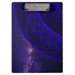 Pranchetas Blue Donuts In Outer Space Geometric Clipboard