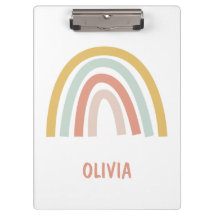 Boho Pastel Rainbow Personalizado