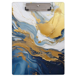 Pranchetas Bold Lava Flow in Gold and Blue