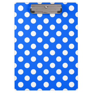 Pranchetas Bolinhas brancas de azul real